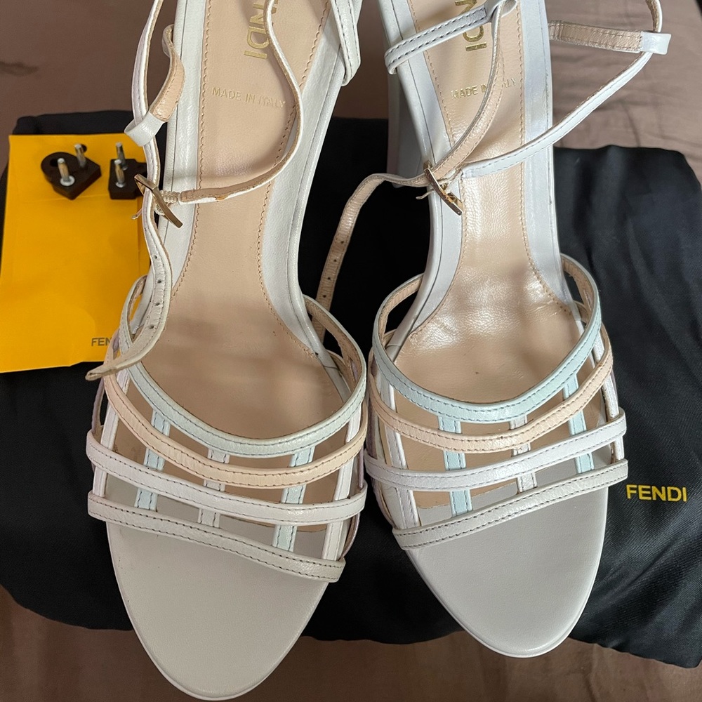 Authentic fendi platform sandals 40